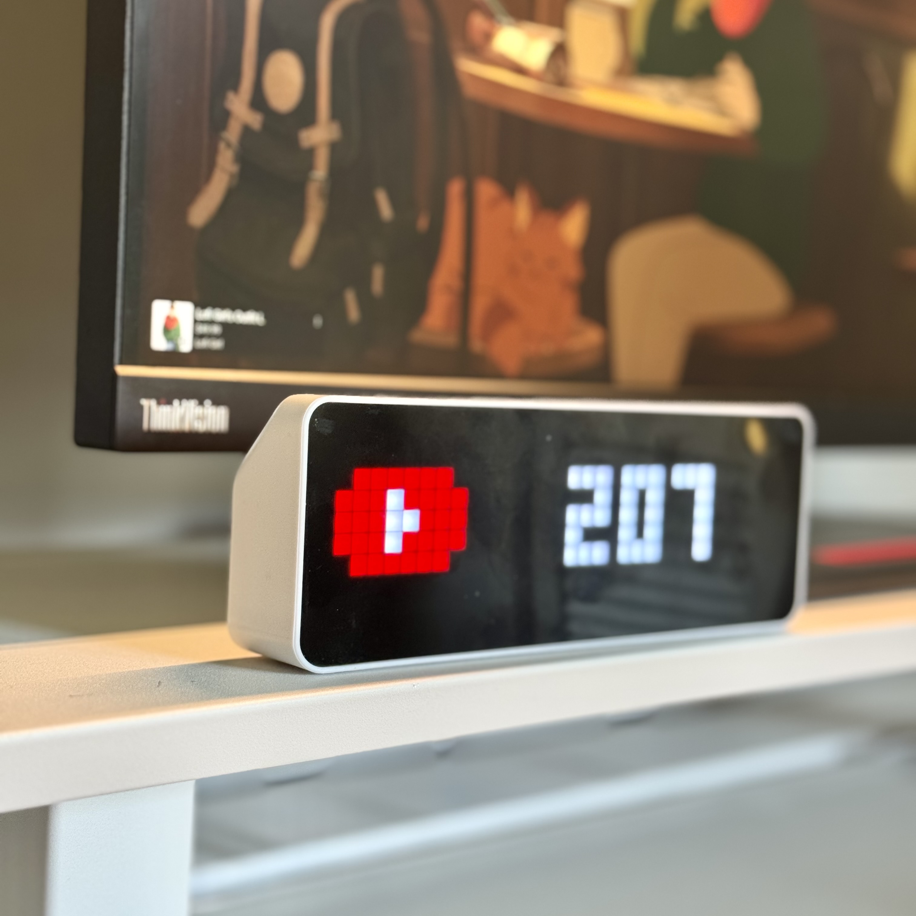 CounterThing showing YouTube subscriber count